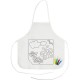 Набір кухонний фартух для розмальовки та 4 фломастери білий - V7845-02