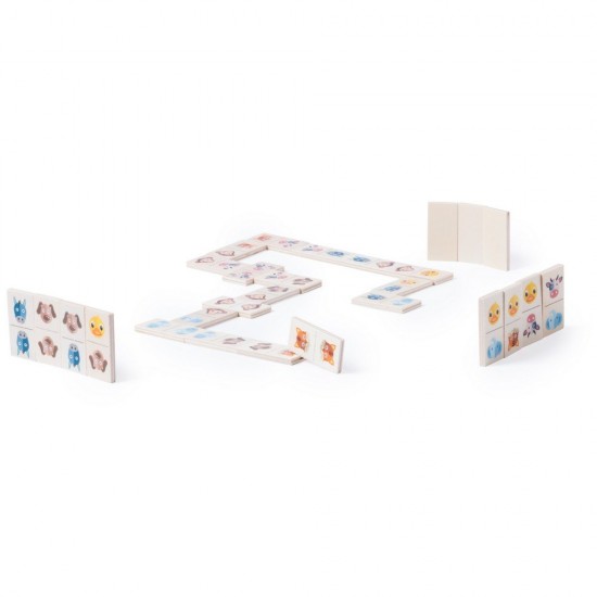 Гра доміно Voyager в дерев'яній коробці натуральний - V7875-17