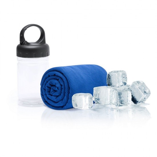 Рушник з UV50 Voyager SoftCool Extreme в пляшці кобальт - V7884-04