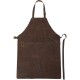 Шкіряний кухонний фартух коричневий - V7958-16