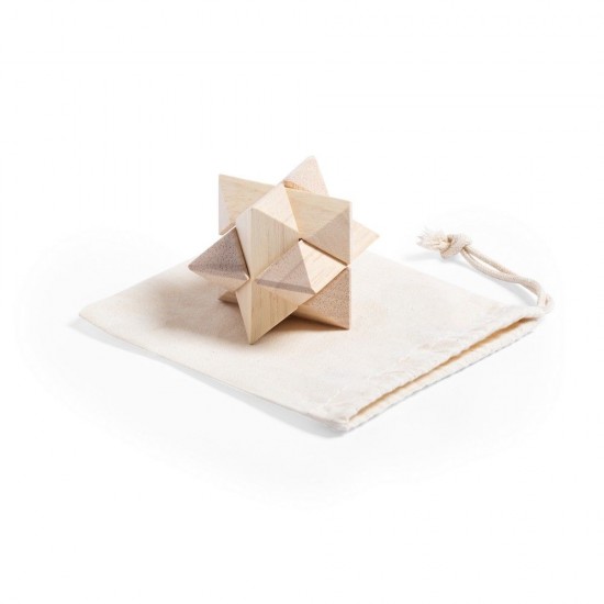 Гра на спритність, 6 ел, у мішечку світло-коричневий - V8088-00