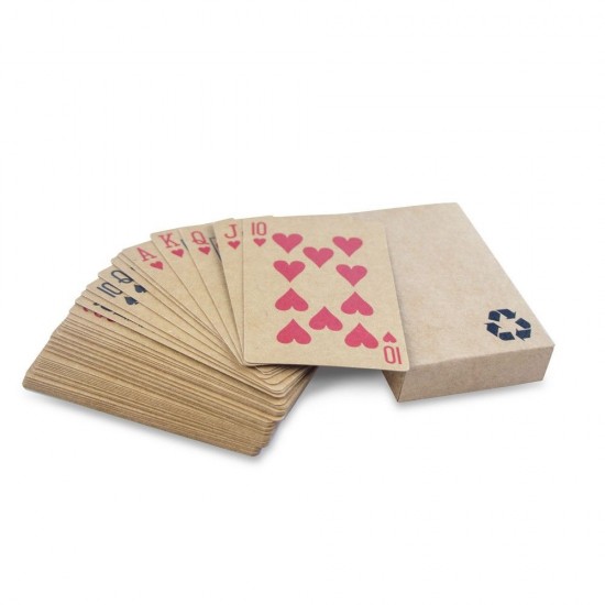 Гральні карти Harper з переробленого паперу, 54 ел. світло-коричневий - V8097-00