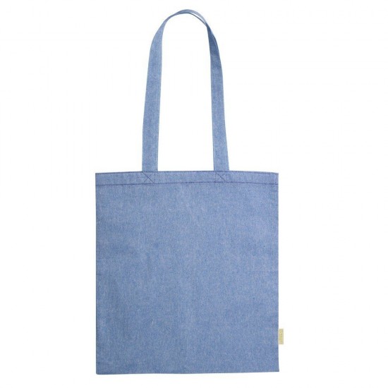 Еко-сумка для покупок з довгими ручками синій - V8167-11