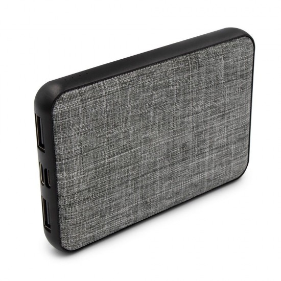 Повербанк 5000 mAh Voyager Russo RPET, світлодіодний індикатор сірий - V8199-19