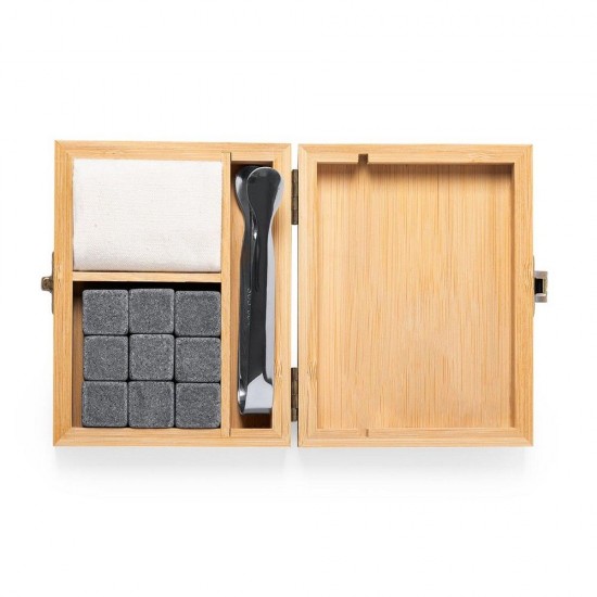 Кубики для охолодження напоїв 9шт, щипці, в коробці Voyager пісочний/графітовий - V8241-00 Кубики для охолодження напоїв 9шт, щипці, в коробці Voyager пісочний/графітовий - V8241-00