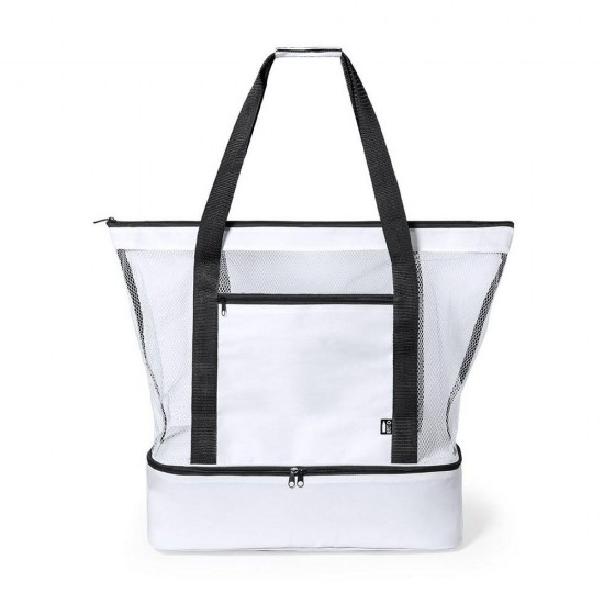 Пляжна сумка RPET, сумка для покупок, сумка-холодильник білий - V8256-02