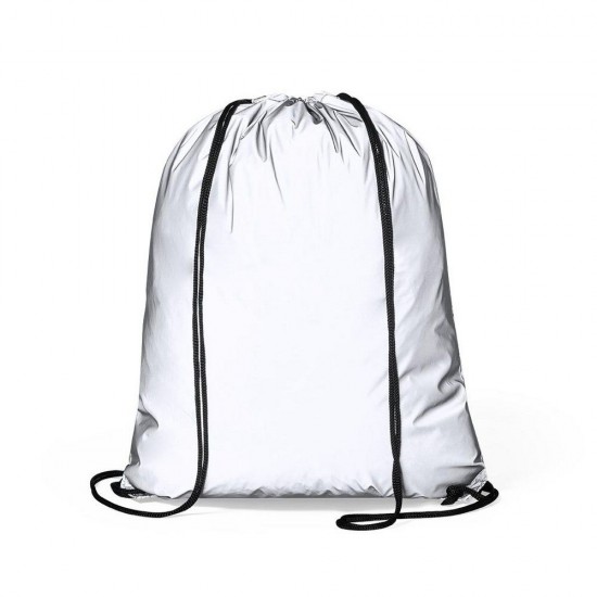 Водовідштовхувальна сумка на шнурку, світловідбиваюча графітовий - V8261-15