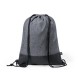 Водовідштовхувальна сумка на шнурку RPET, світловідбиваючий матеріал сірий/чорний - V8284-19