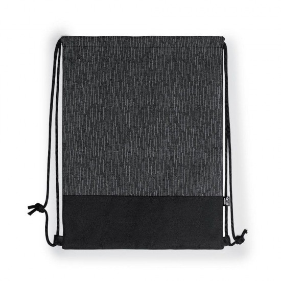 Рюкзак-мішок світловідбиваючий Voyager Water repellent сірий/чорний - V8284-19