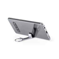 Брелок-підставка під телефон 2в1 Voyager сріблястий - V8292-32