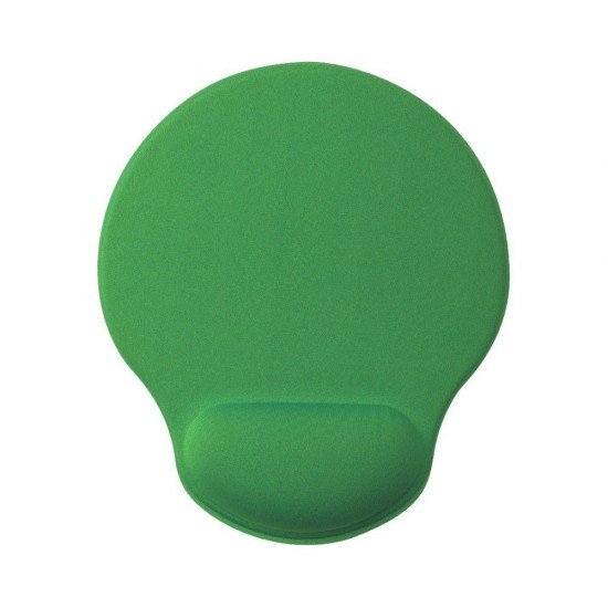 Килимок для миші, нековзний з підставкою для зап'ястя зелений - V8388-06