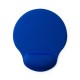 Килимок для миші, нековзний з підставкою для зап'ястя синій - V8388-11