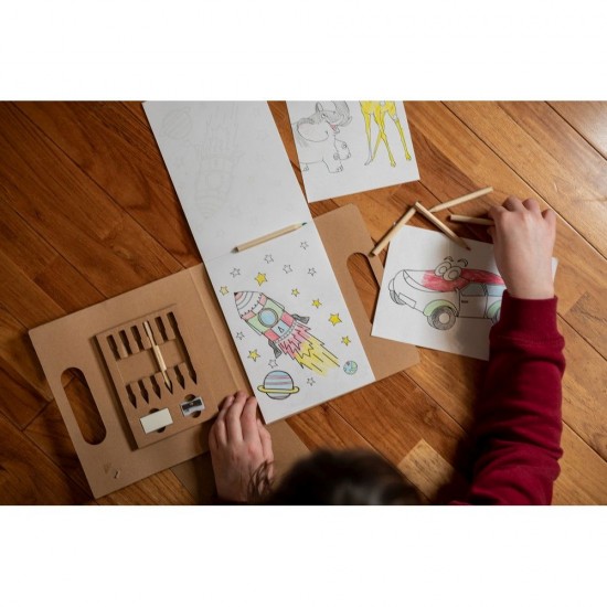 Набір розмальовок з олівцями Voyager Legend світло-коричневий - V8435-00