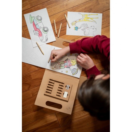 Набір розмальовок з олівцями Voyager Legend світло-коричневий - V8435-00