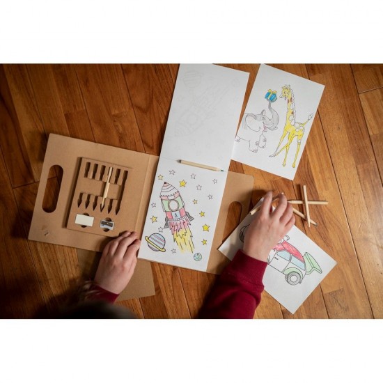 Набір розмальовок з олівцями Voyager Legend світло-коричневий - V8435-00