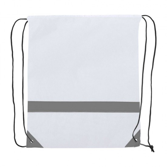 Рюкзак-мішок світловідбиваючий Voyager Clay білий - V8451-02