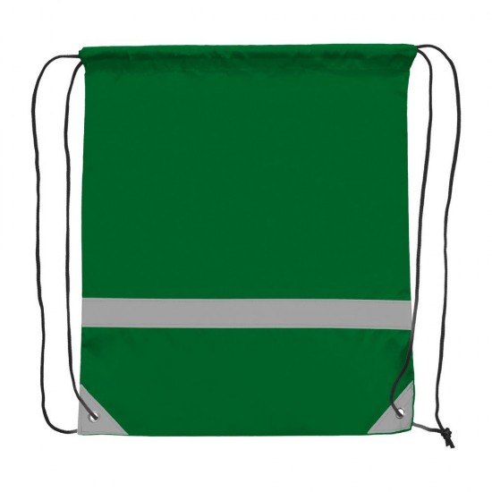 Рюкзак-мішок світловідбиваючий Voyager Clay зелений - V8451-06