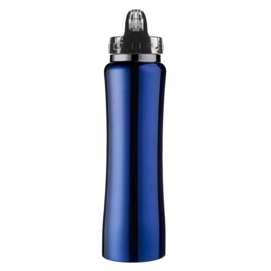 Термопляшка вакуумна, з трубочкою, 500 мл синій - V8467-11