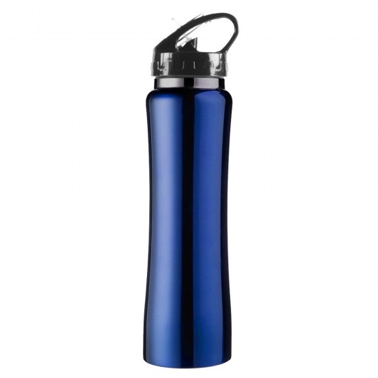 Термопляшка вакуумна, з трубочкою, 500 мл синій - V8467-11