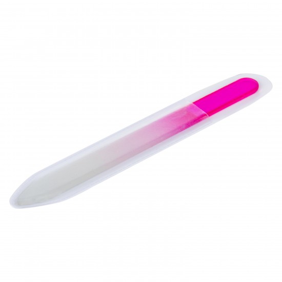 Скляна пилочка для нігтів рожевий - V8480-21