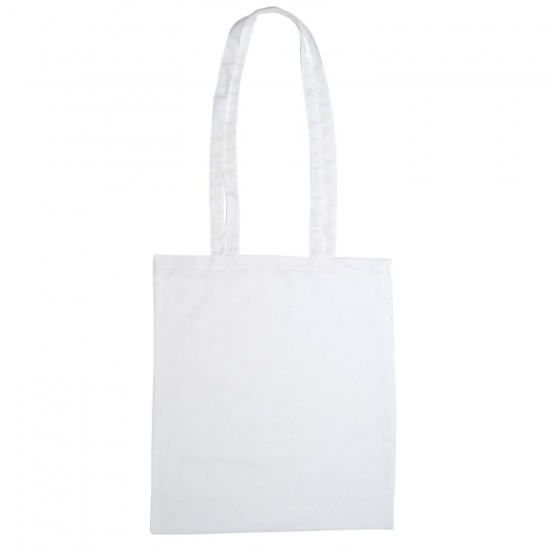 Еко-сумка для покупок з довгими ручками білий - V8481-02