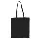 Еко-сумка для покупок з довгими ручками чорний - V8481-03