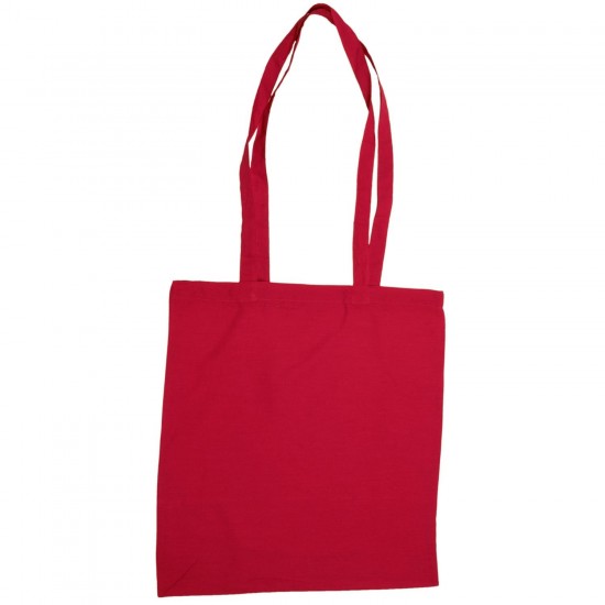 Еко-сумка для покупок з довгими ручками червоний - V8481-05