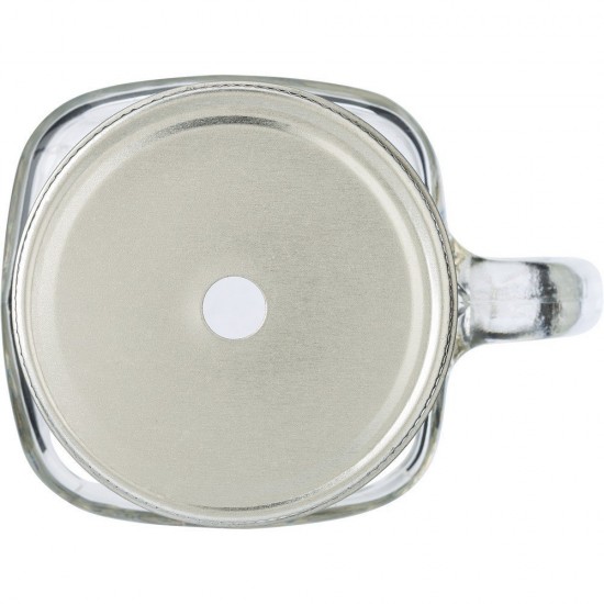 Банка для пиття 480 мл скляна Voyager, з трубочкою прозорий - V8485-00