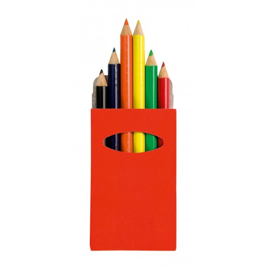 Набір кольорових олівців червоний - V8605-05