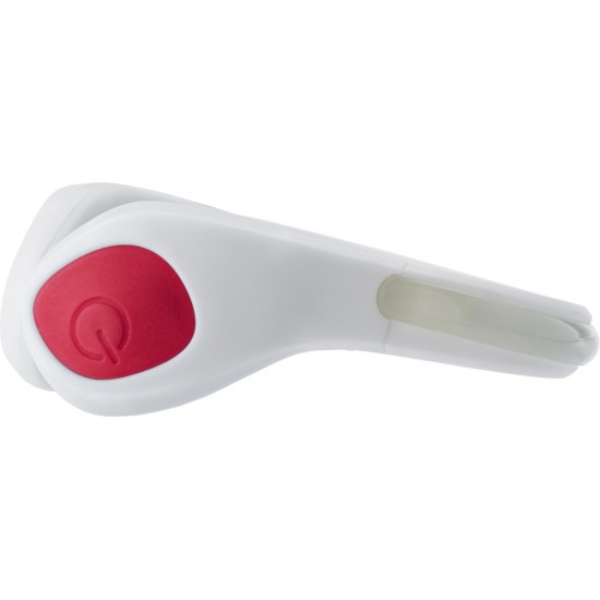 Браслет дя ніг (на кісточку) з червоними світлодіодами біло-червоний - V8717-52