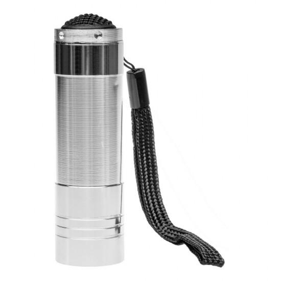 Ліхтарик Voyager LED з ремінцем сріблястий - V8768-32