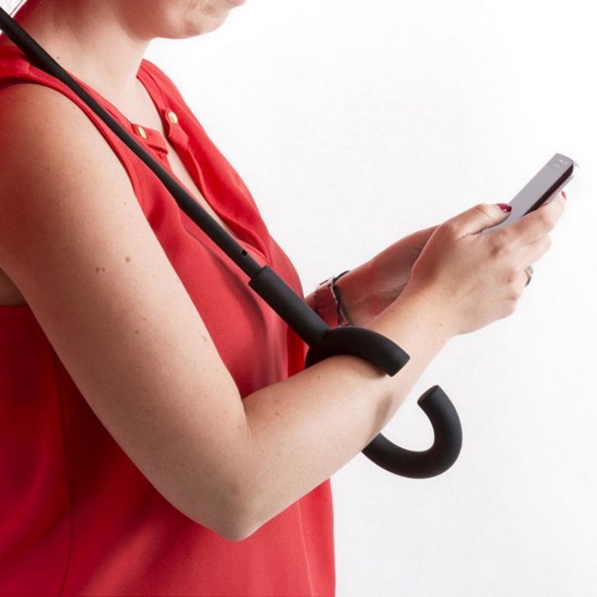 Парасоля-тростина зворотнього складання Voyager Reversible червоний - V8987-05