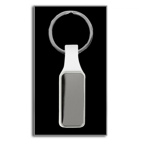 Брелок для ключів, дзеркало білий - V8992-02