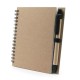Блокнот в лінію на спіралі А6 Voyager Sidney, тверда обкладинка, з кульковою ручкою коричневий/чорний - V9000-03