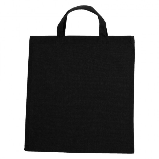 Еко-сумка для покупок з короткими ручками чорний - V9414-03