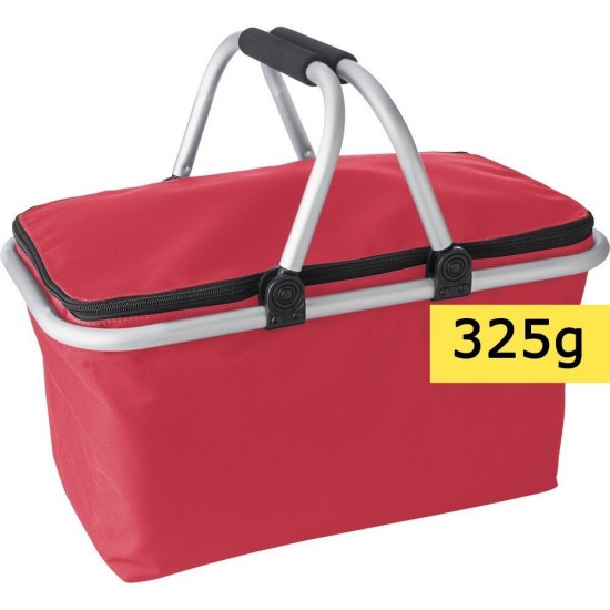 Складний кошик для покупок, холодильна сумка червоний - V9432-05