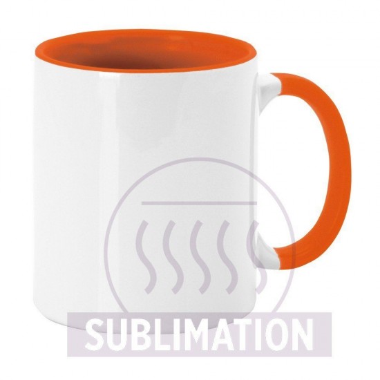 Кружка 350 мл керамічна для сублімації Voyager помаранчевий - V9504-07