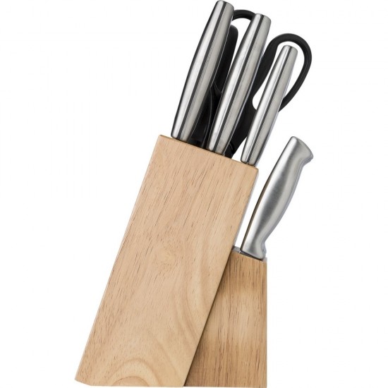 Набір кухонних ножів натуральний - V9564-17