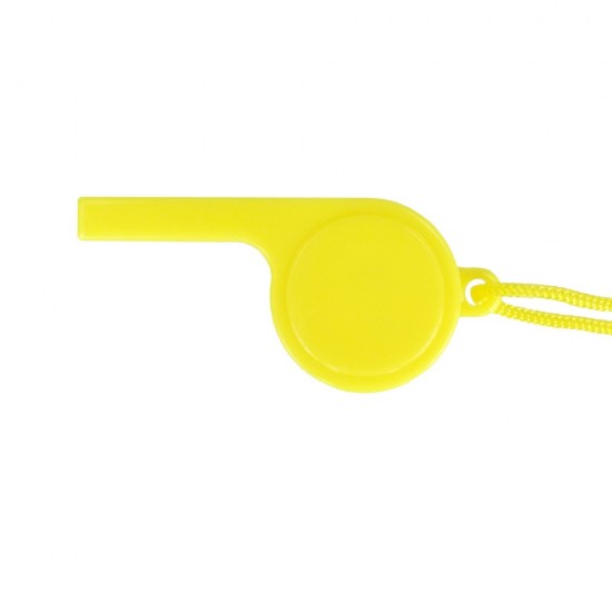 Свисток з шейним шнуром жовтий - V9666-08
