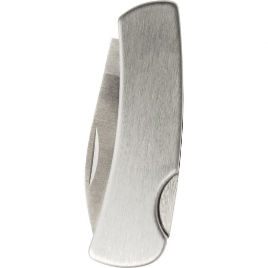 Ніж кишеньковий з запобіжним замком сріблястий - V9737-32