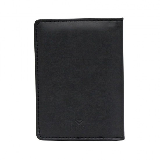 Картхолдер шкіряний антизлодій RFID Voyager чорний - V9855-03