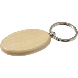 Брелок Voyager Oval wooden коричневий - V9863-16
