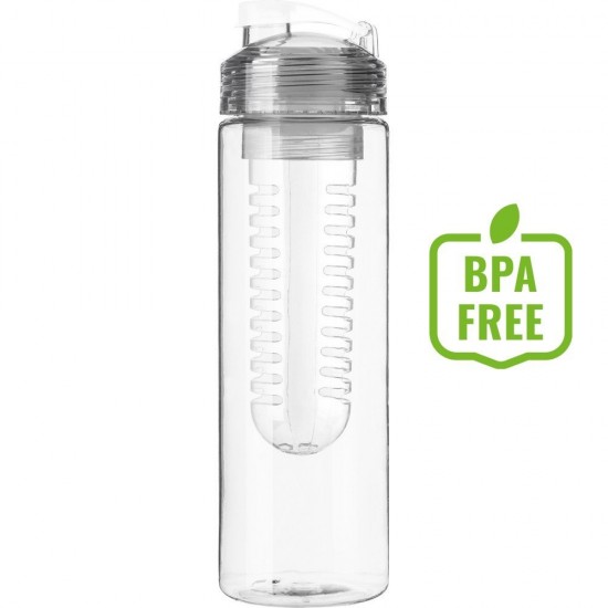 Пляшка для води 650 мл тританова Voyager, з контейнером білий - V9868-02