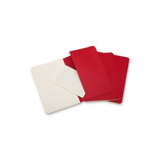 Блокнот в лінію А5 Voyager Moleskine Cahier Journal, м'яка обкладинка червоний - VM022-05