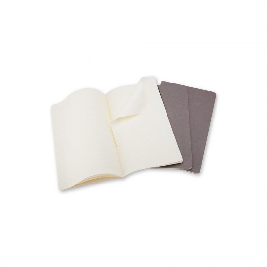 Блокнот в лінію А5 Voyager Moleskine Cahier Journal, м'яка обкладинка сірий - VM022-19