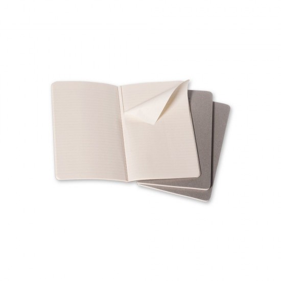 Блокнот в лінію А5 Voyager Moleskine Cahier Journal, м'яка обкладинка сірий - VM022-19