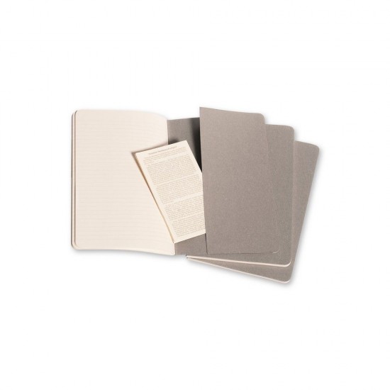 Блокнот в лінію А5 Voyager Moleskine Cahier Journal, м'яка обкладинка сірий - VM022-19