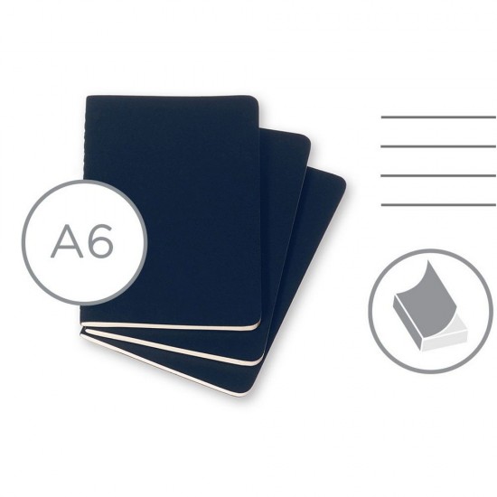 Блокнот в лінію А6 Voyager Moleskine Cahier Journal, м'яка обкладинка синій - VM023-11 Блокнот в лінію А6 Voyager Moleskine Cahier Journal, м'яка обкладинка синій - VM023-11