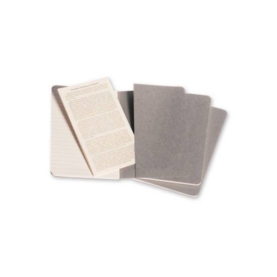 Блокнот в лінію А6 Voyager Moleskine Cahier Journal, м'яка обкладинка сірий - VM023-19