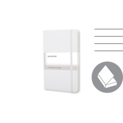 Блокнот в лінію А5 Voyager Moleskine, тверда обкладинка білий - VM301-02